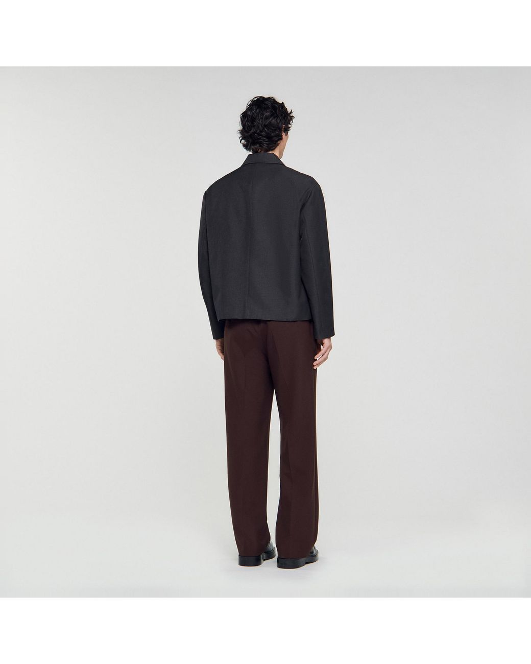 Blouson technique zippé Sandro pour homme en coloris Black