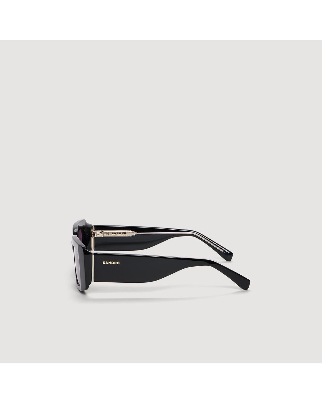 Sandro Black Logo Sunglasses