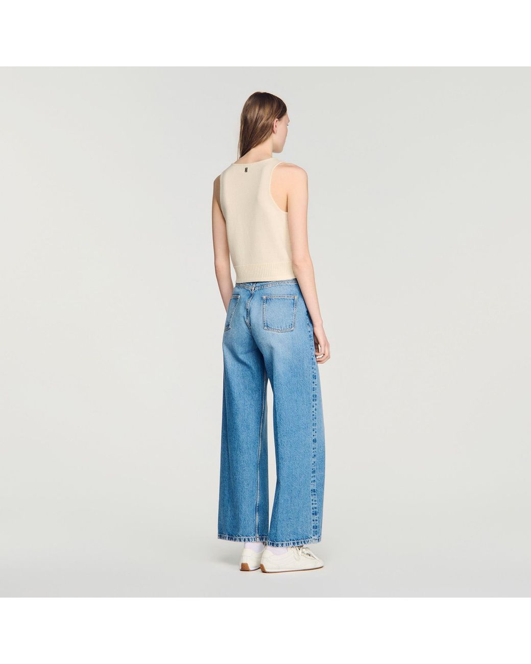 Pull sans manches Sandro en coloris Blue