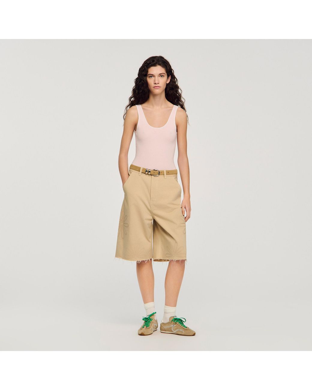 Sandro Natural Knit Bodysuit