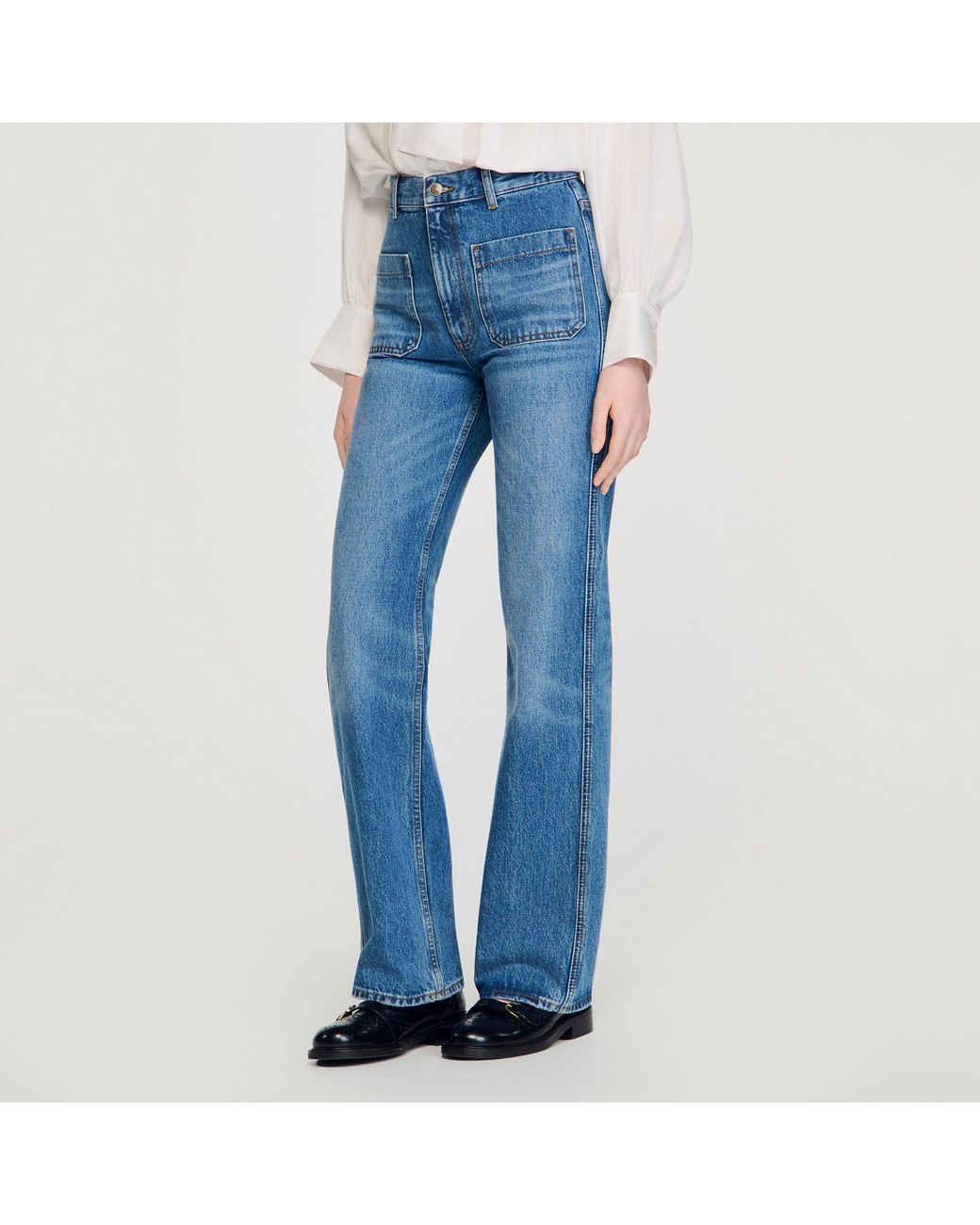 Sandro Blue Faded Jeans