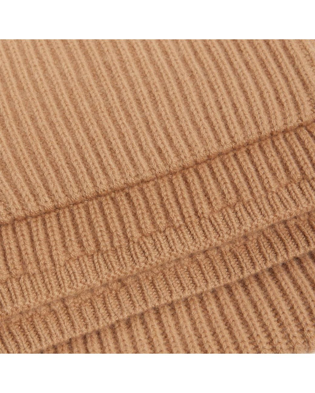 Sandro Brown Wool And Cashmere Scarf