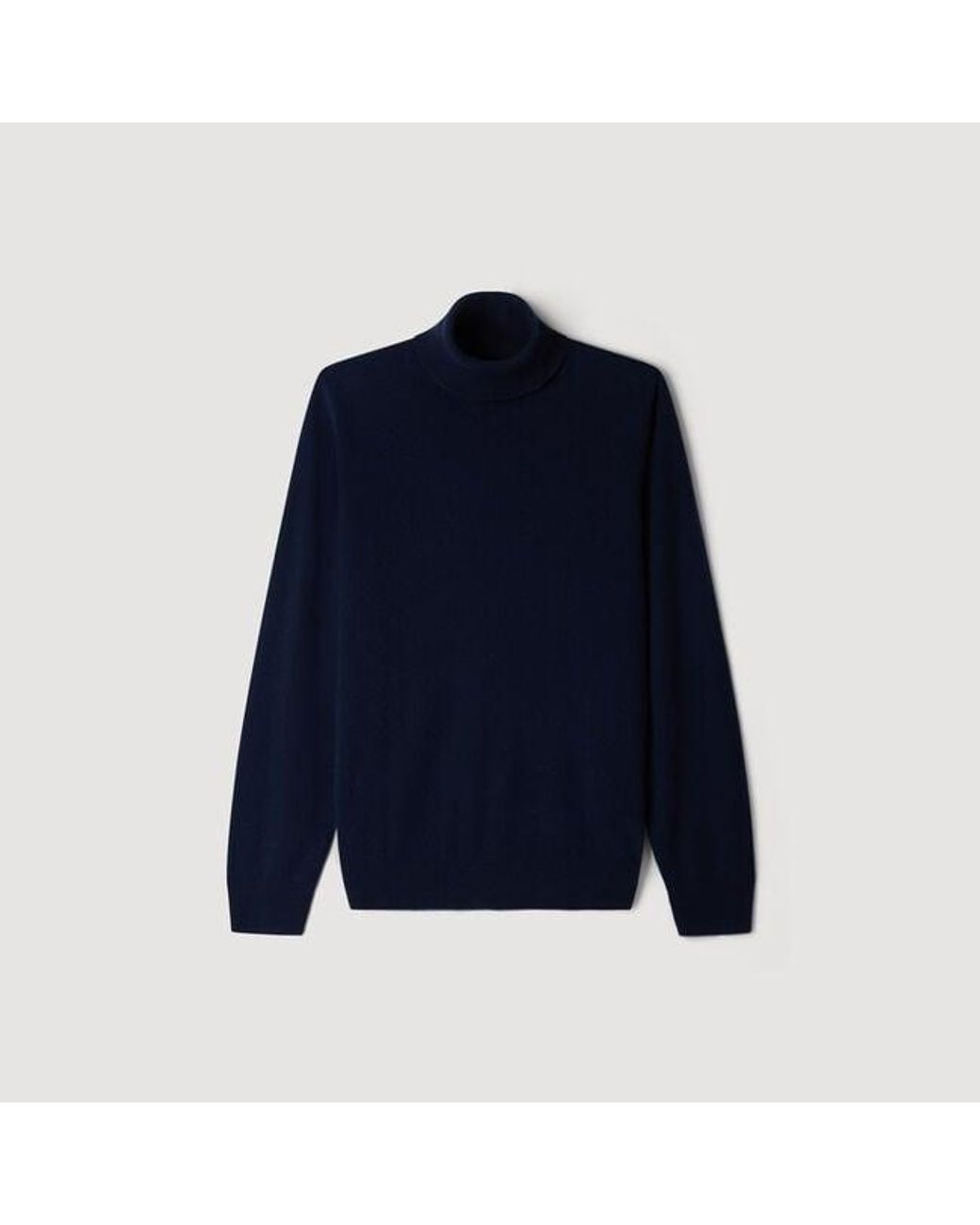Sandro Blue Cashmere Turtleneck Sweater for men