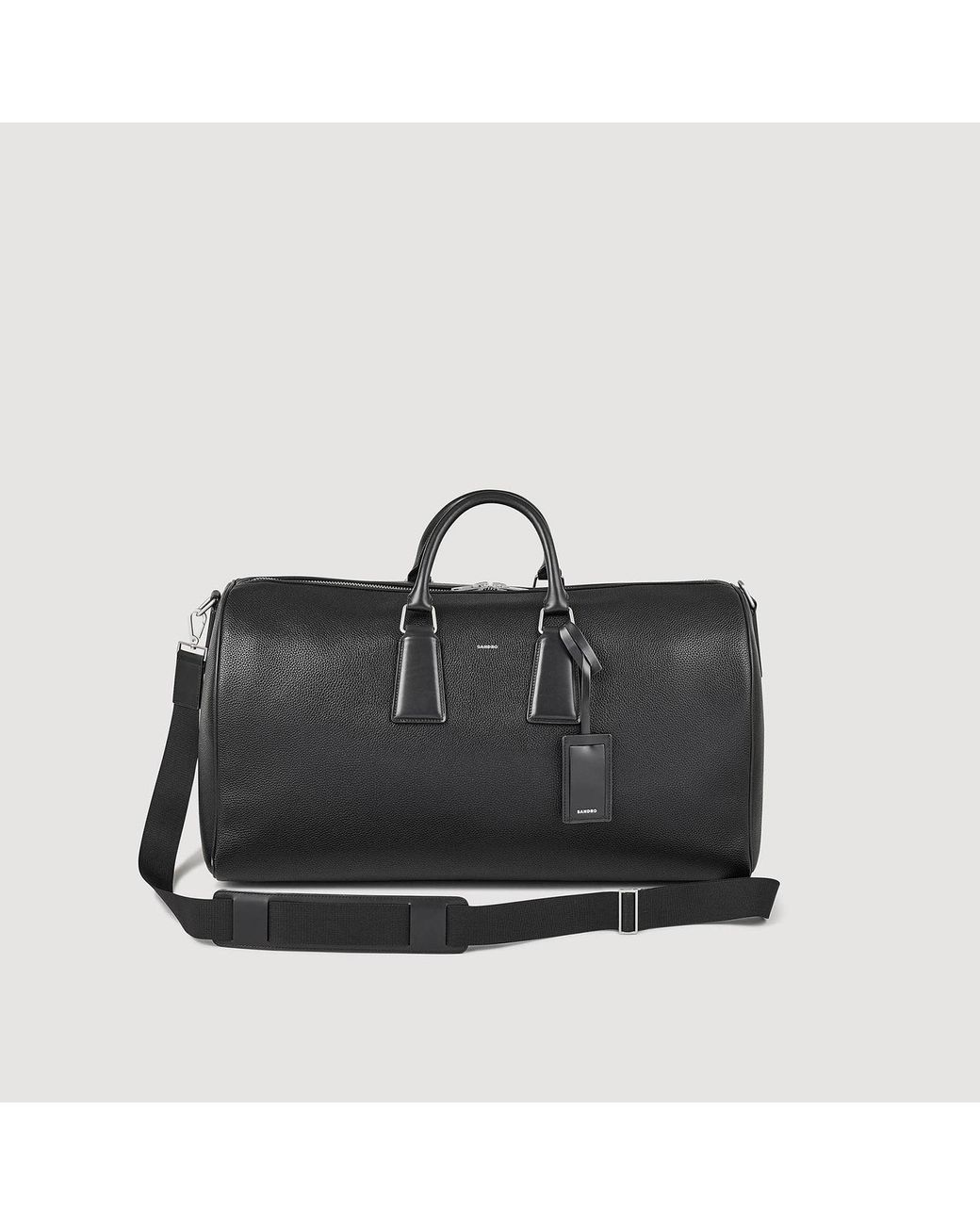 Sandro Black Weekend Bag for men