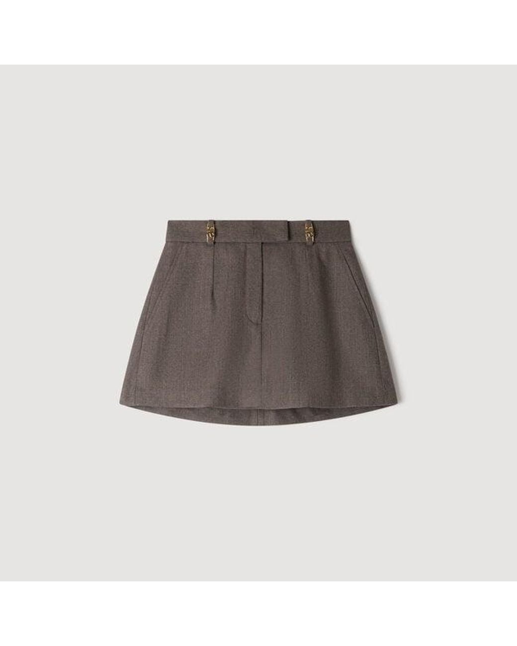 Sandro Multicolor Wool Skort