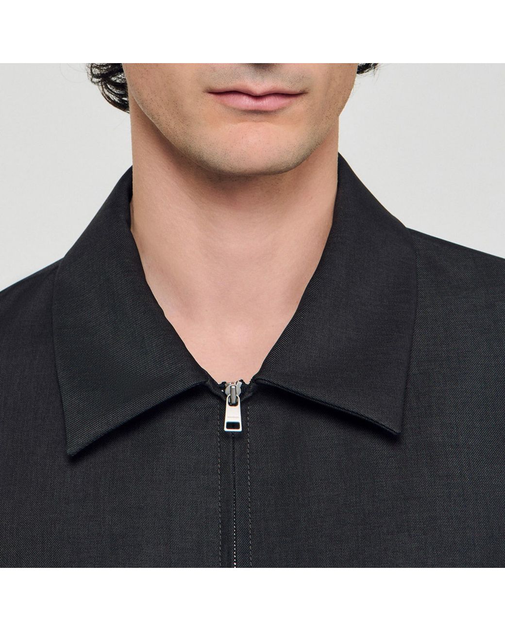 Blouson technique zippé Sandro pour homme en coloris Black