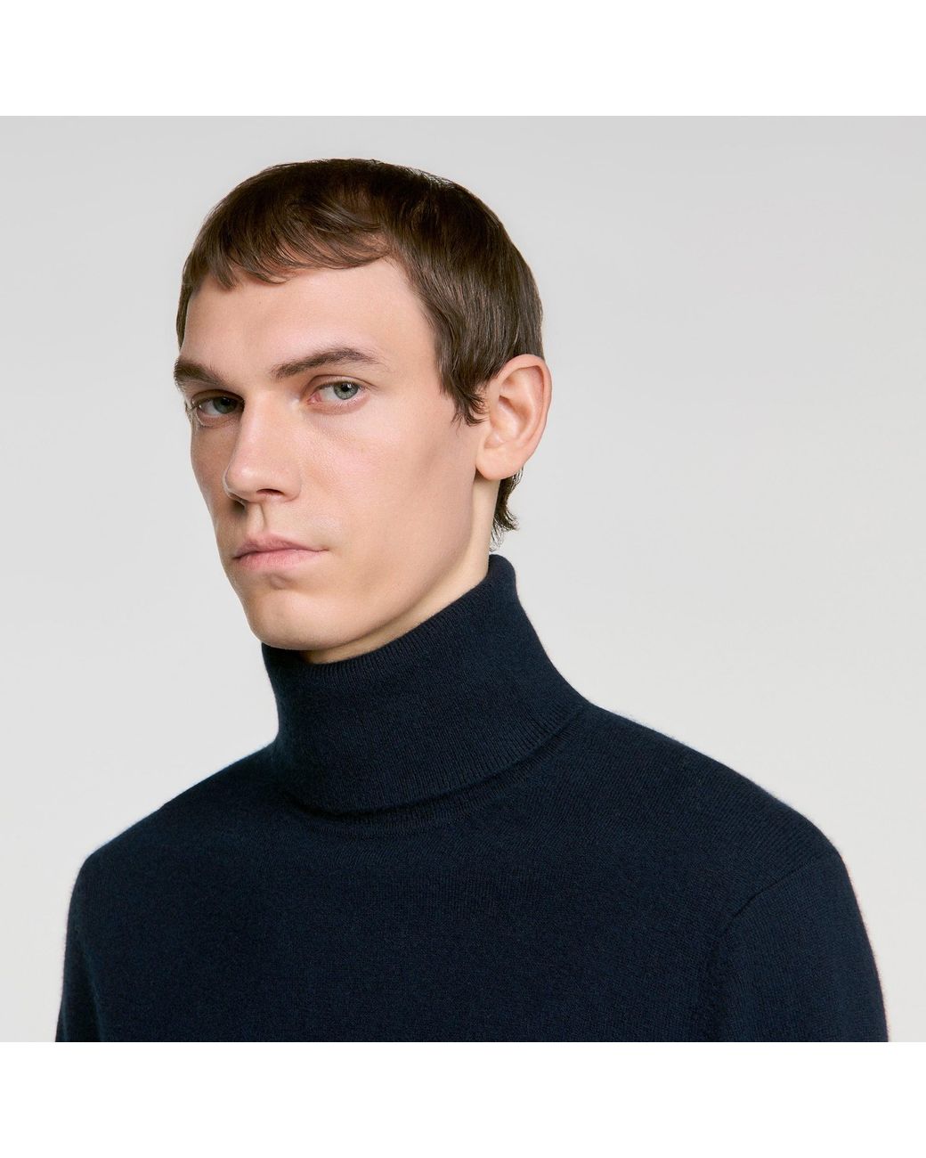Pull col roulé en cachemire Sandro pour homme en coloris Blue