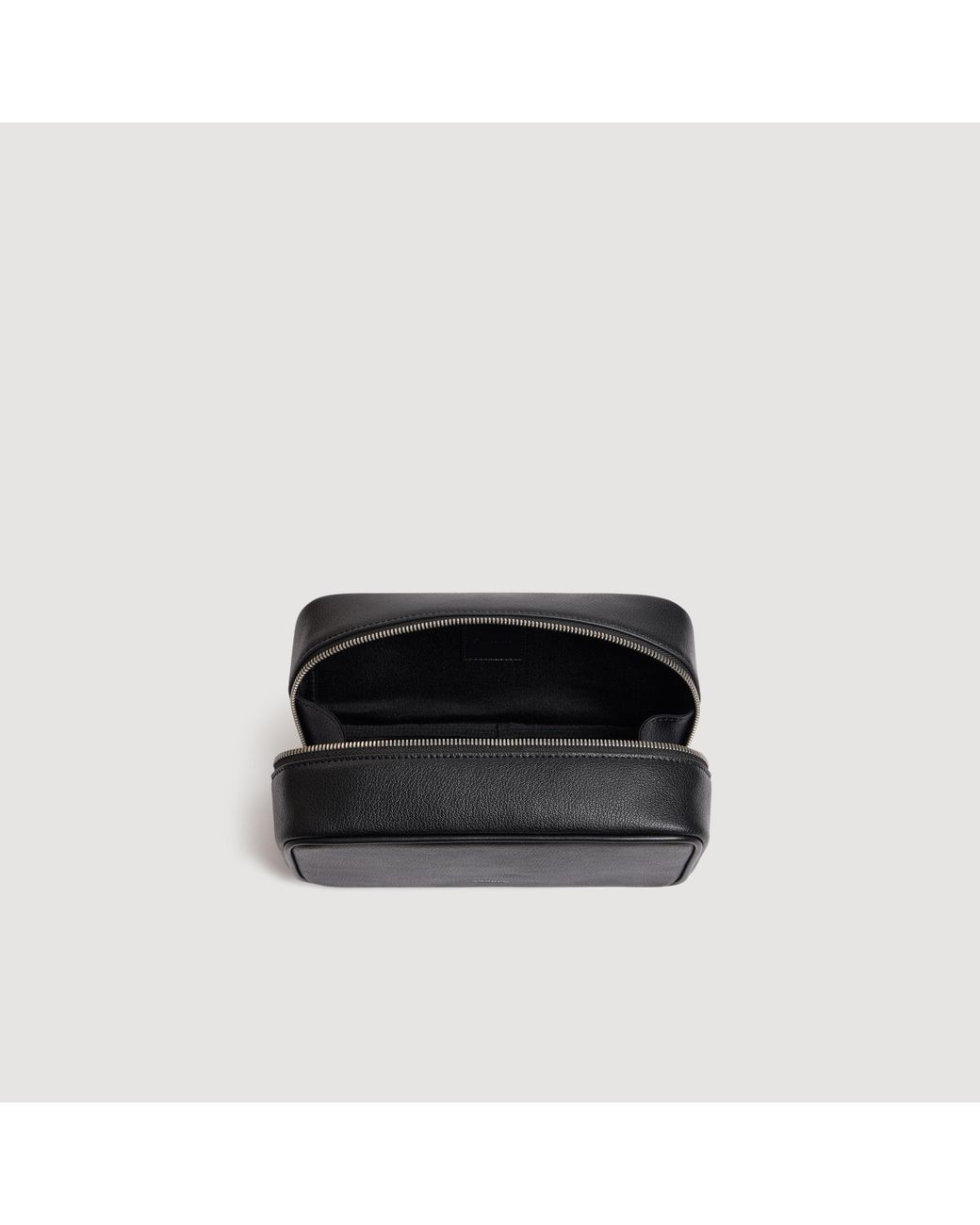 Sandro Black Reconstituted Leather Pouch for men
