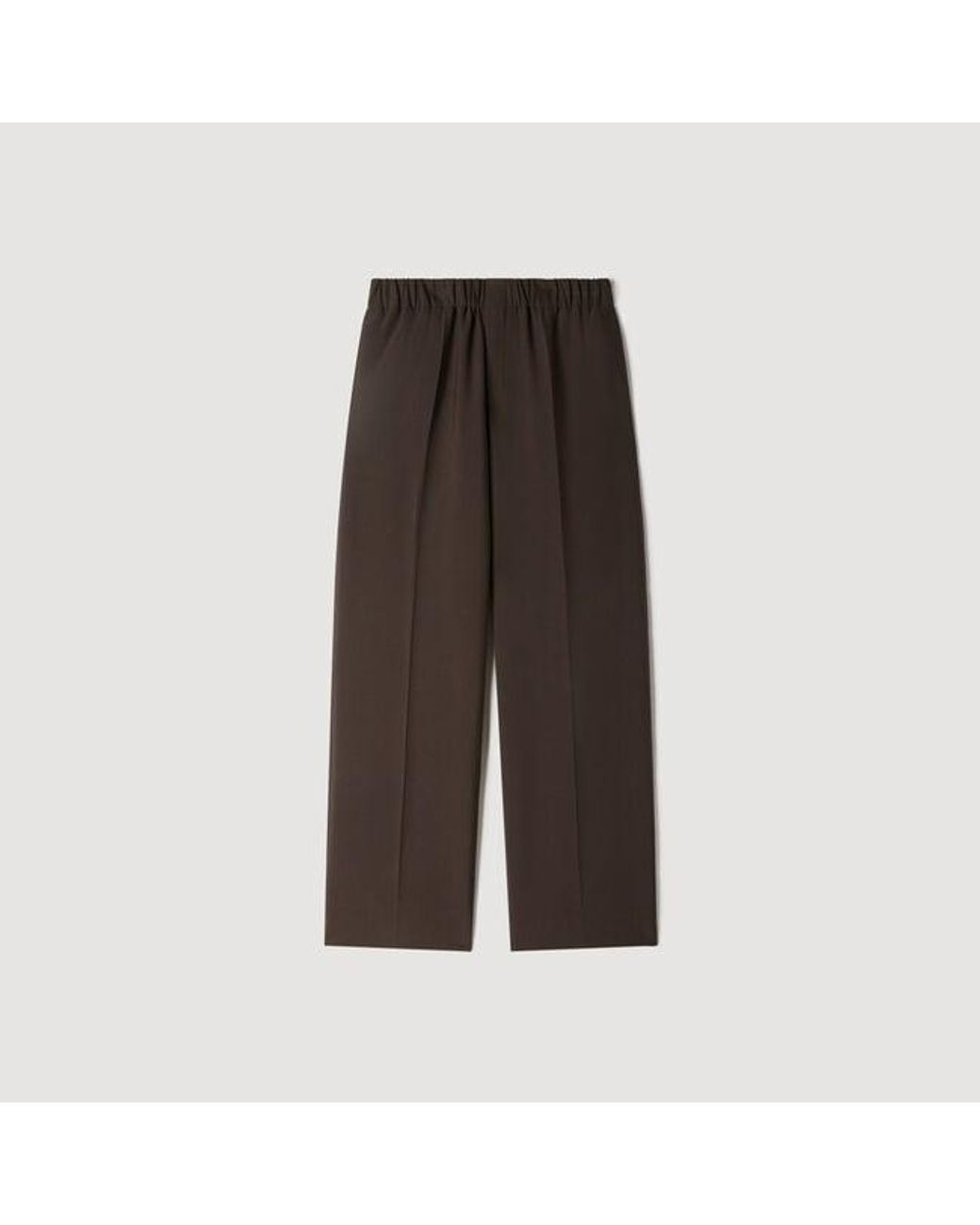 Sandro Gray Wide-Leg Trousers for men