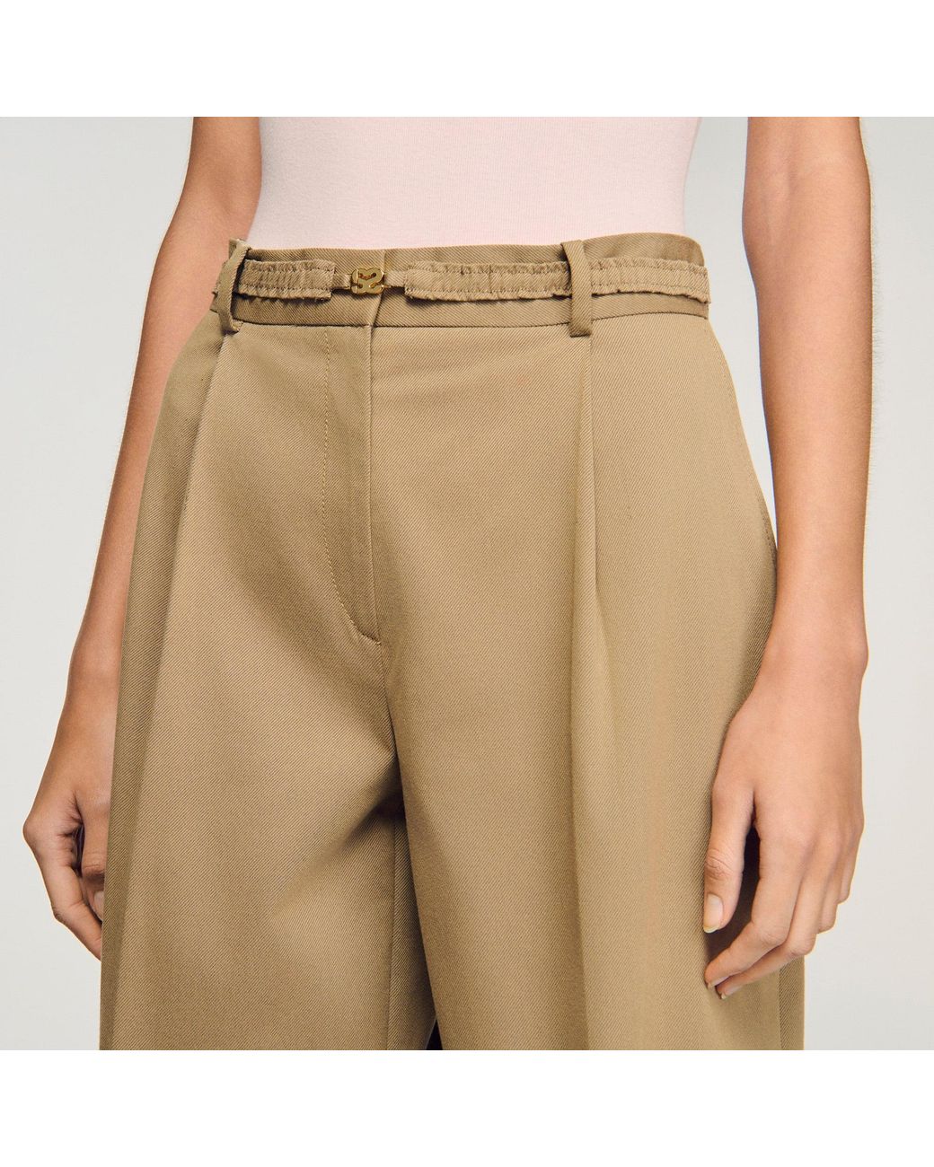 Sandro Natural Suit Trousers