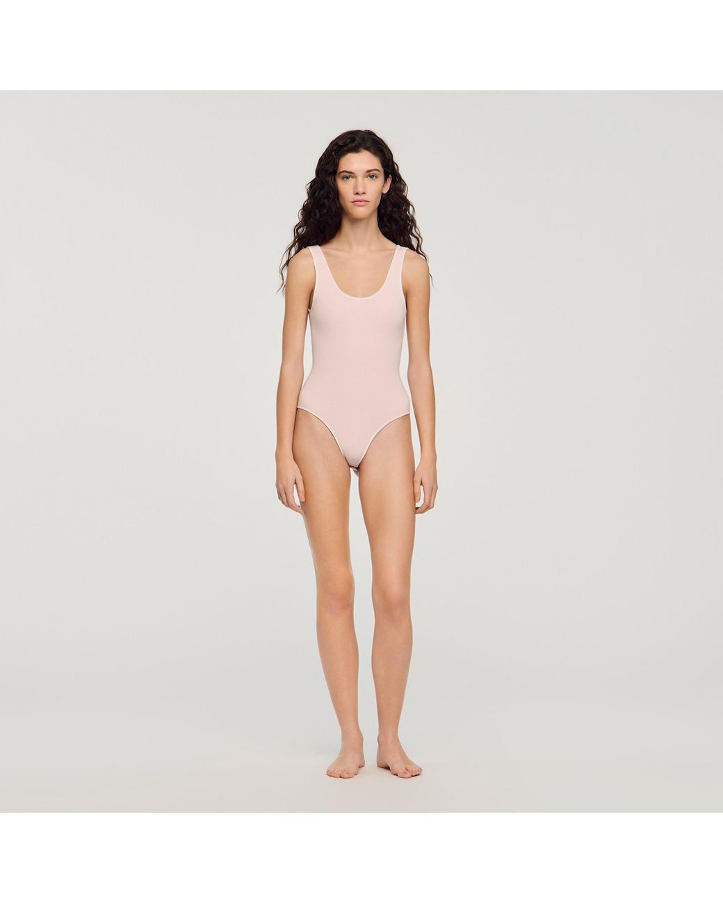 Sandro Natural Knit Bodysuit