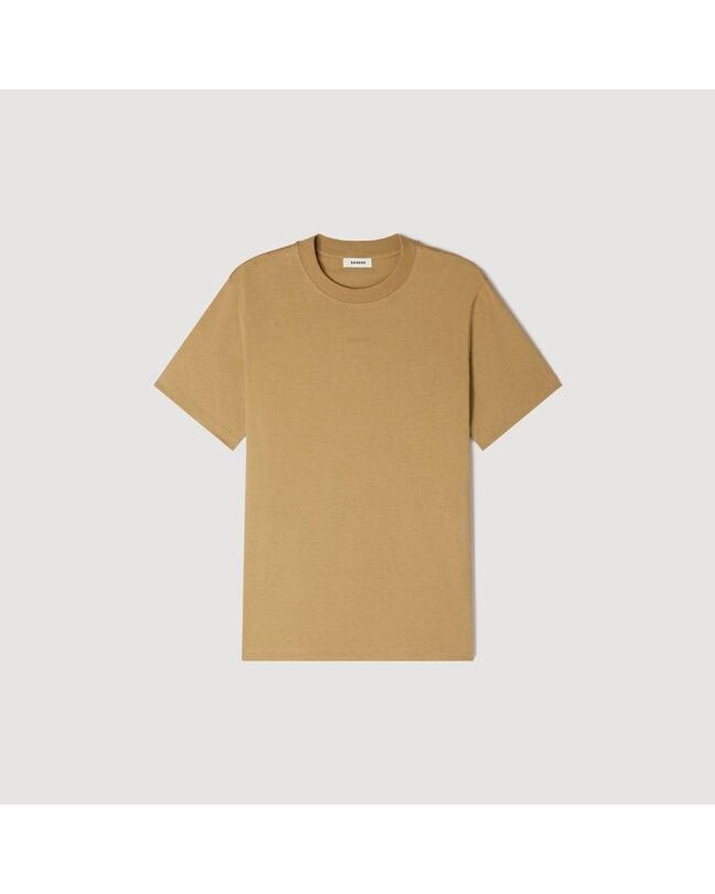 Sandro White Cotton T-Shirt for men