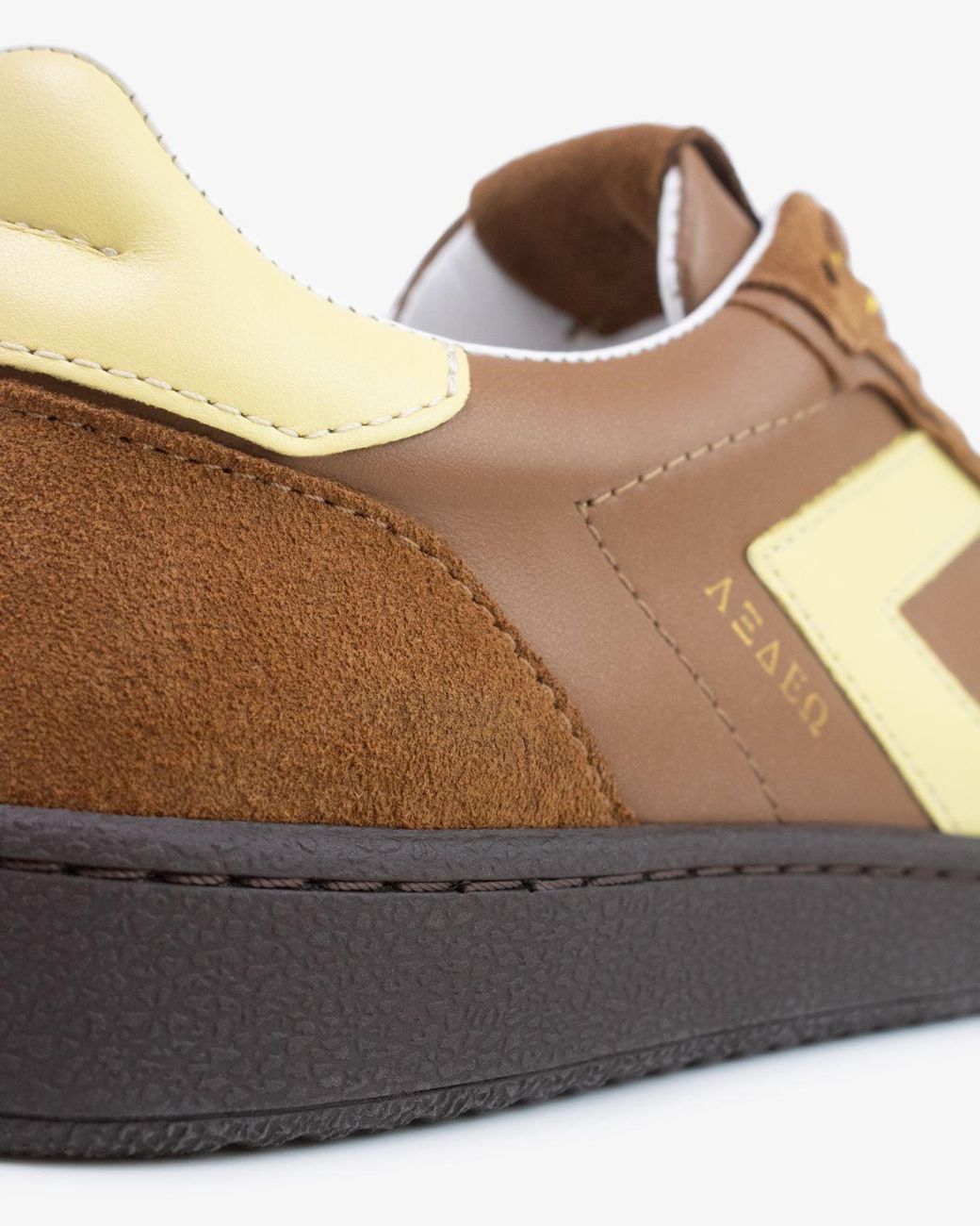 Sans Matin Multicolor Hera Low Top Trainers By Tan Leather, Suede Butter Leather, For for men