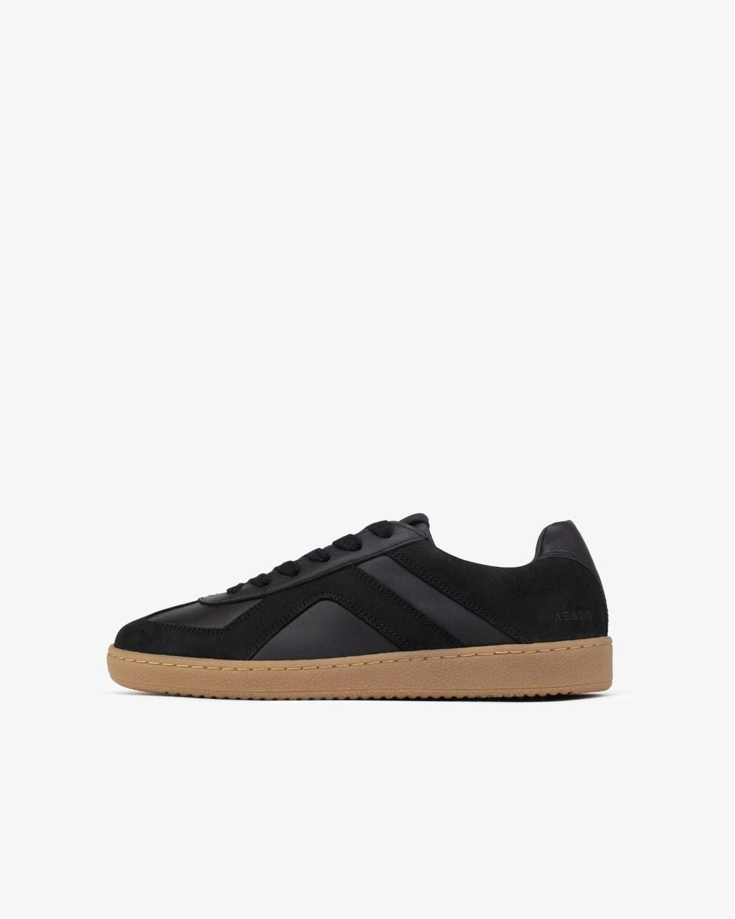 Sans Matin Black Leto Low Top Trainers, For Leather Nubuck Leather