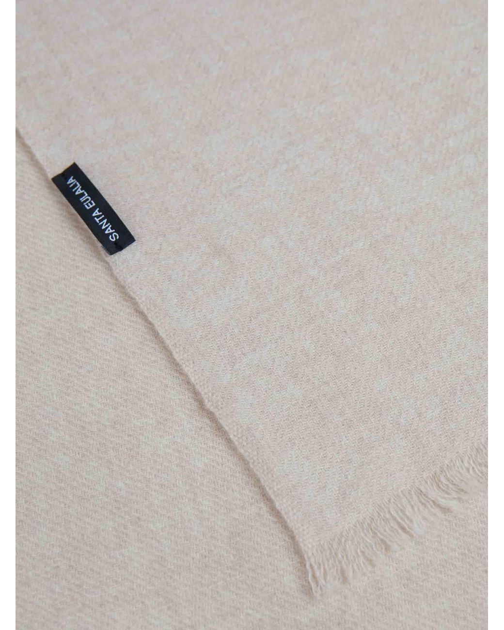 Santa Eulalia Gray Cashmere Scarf for men