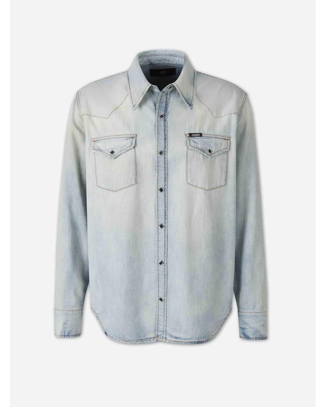 Amiri Blue Western Denim Shirt for men
