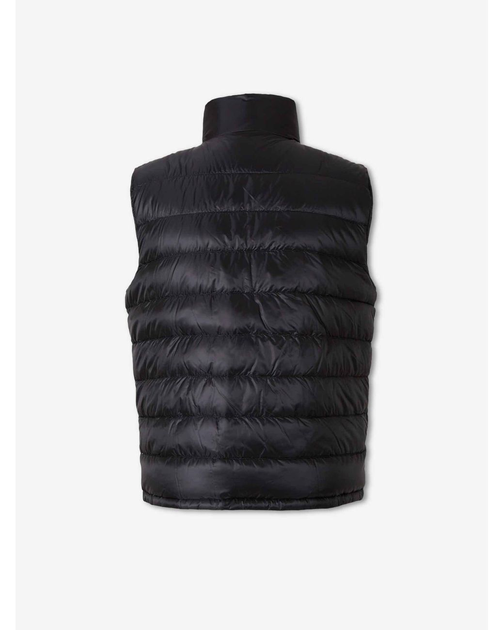 Herno Black Polyamide Down Vest for men