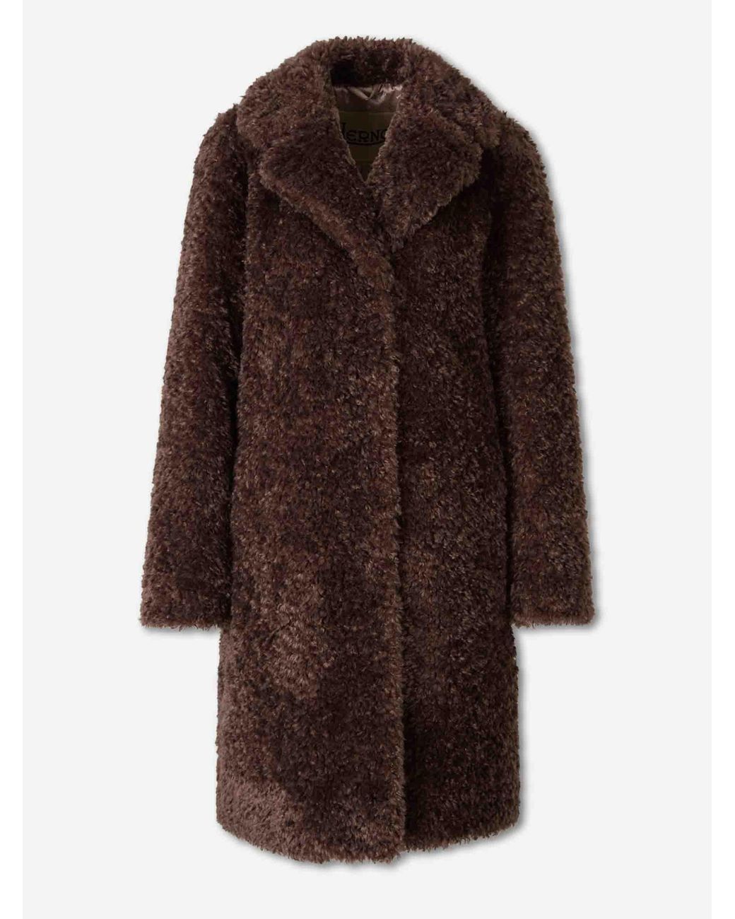 Herno Brown Teddy Coat