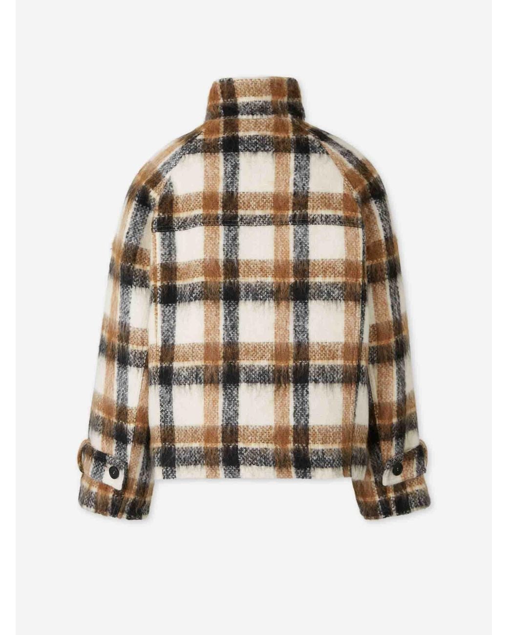 Jonathan Simkhai White Virelle Plaid Jacket