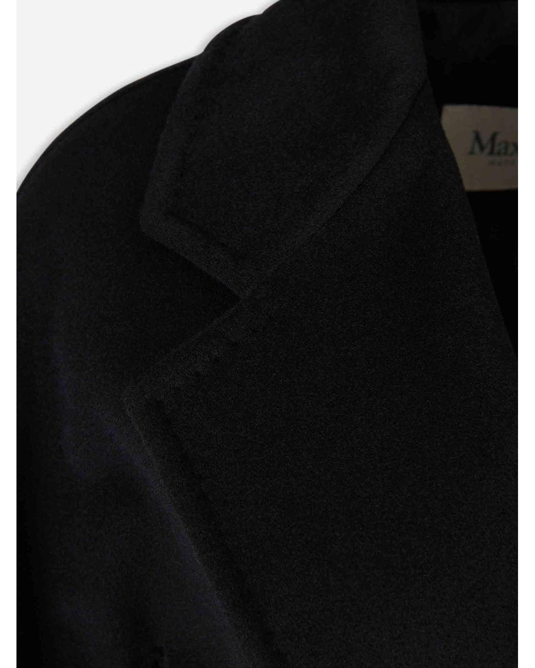 Max Mara Black Long Icon Coat