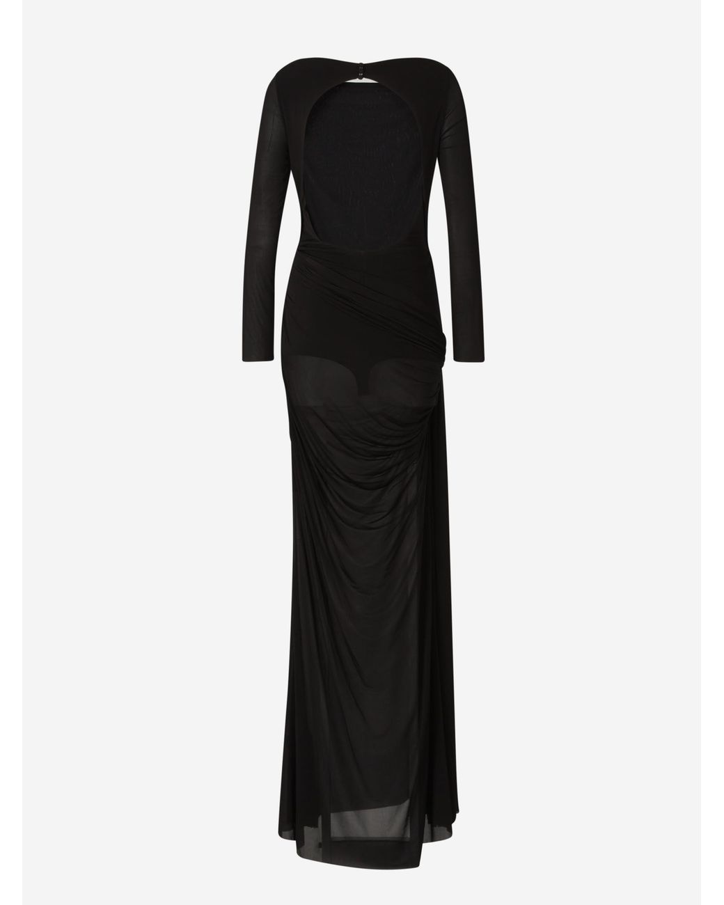 Safiyaa Black Maxi Knitted Dress