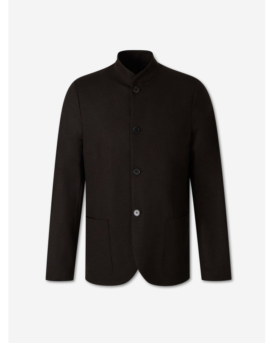 Harris Wharf London Black Blazer Mao Straight for men