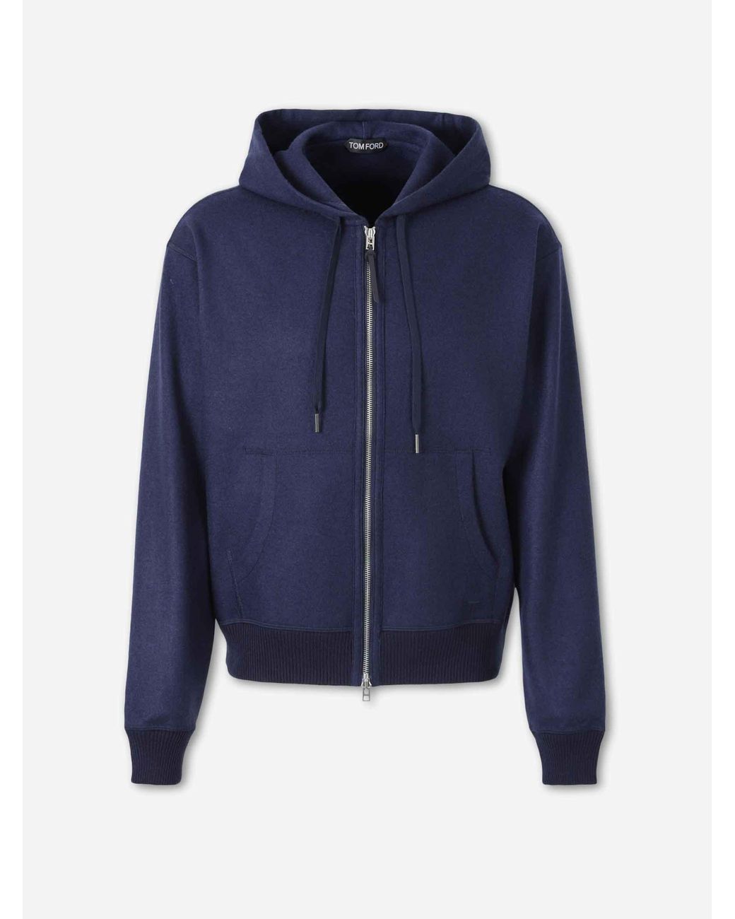 Tom Ford Blue Cashmere Hoodie for men