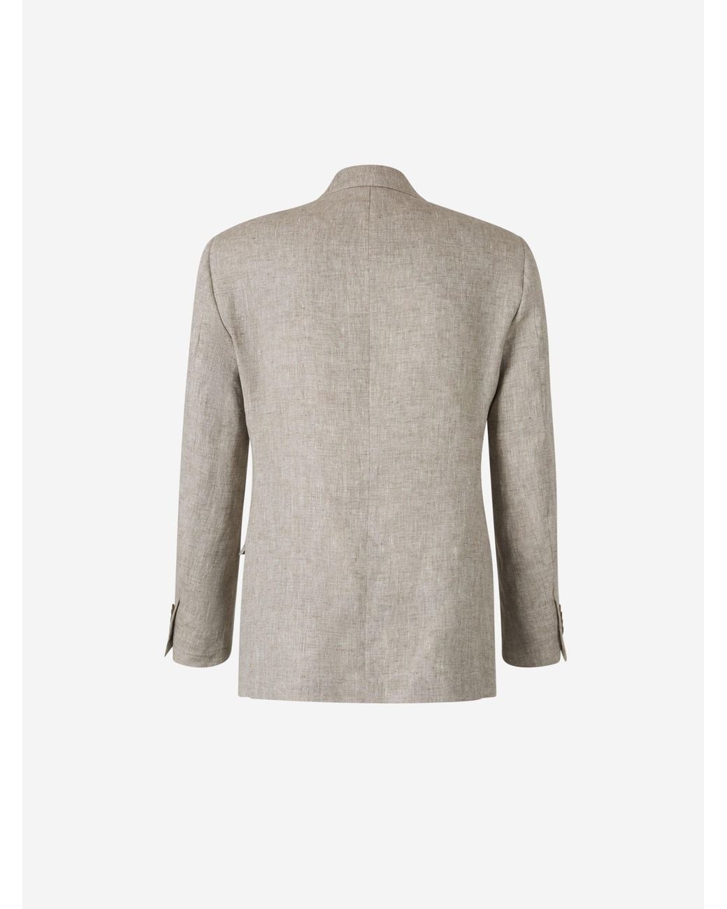 Santa Eulalia Gray Linen Suit for men