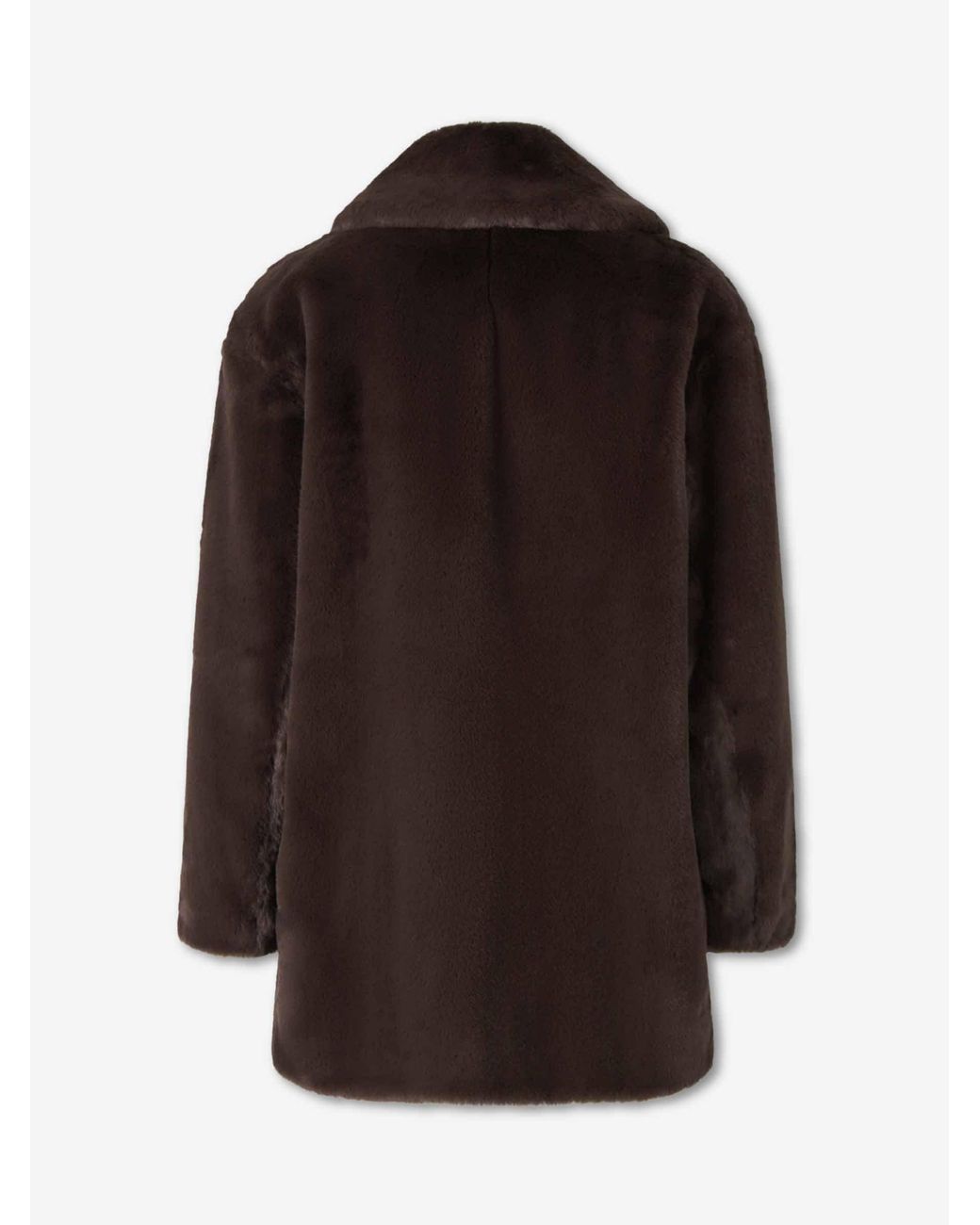 Herno Brown Short Fur Coat