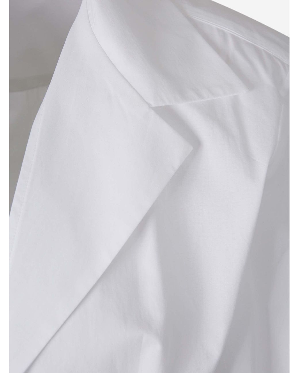 The Attico White Plain Cotton Shirt