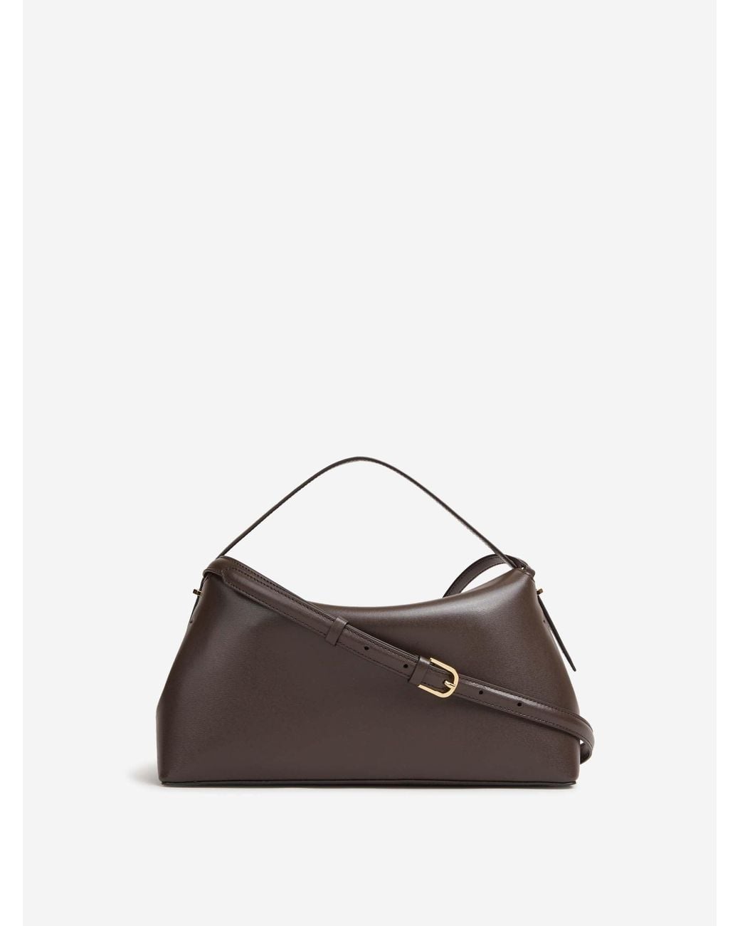 Totême Brown T-Lock Medium Tasche