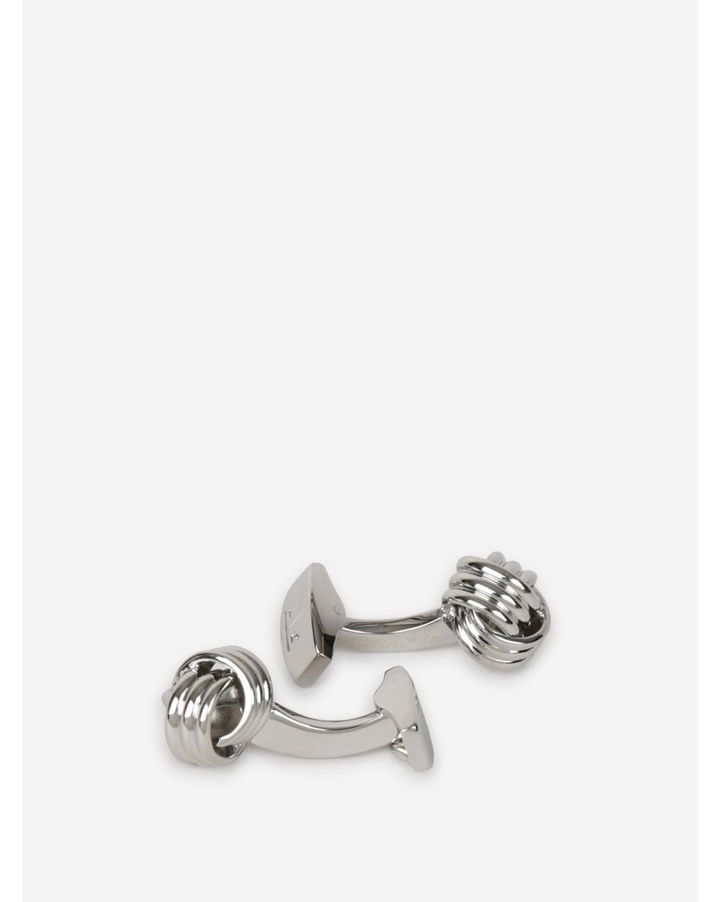 Tateossian White Cable Knot Cufflinks for men