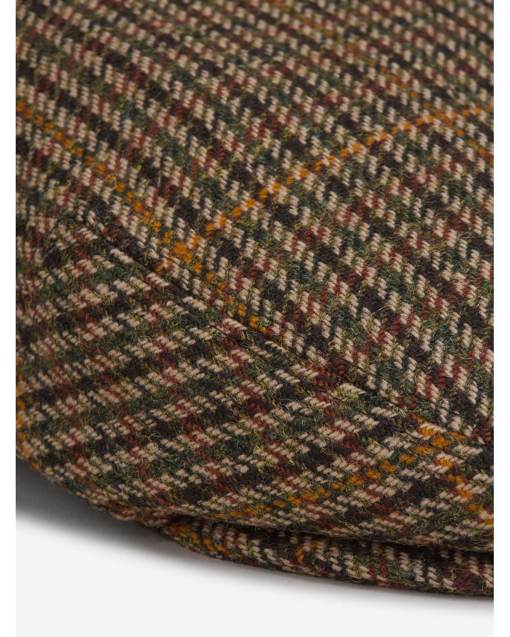 Lock & Hatters Brown Tweed Plaid Beret for men