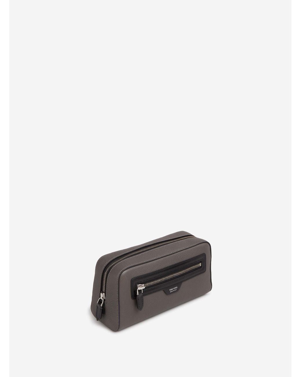 Tom Ford White Leather Toiletry Bag for men
