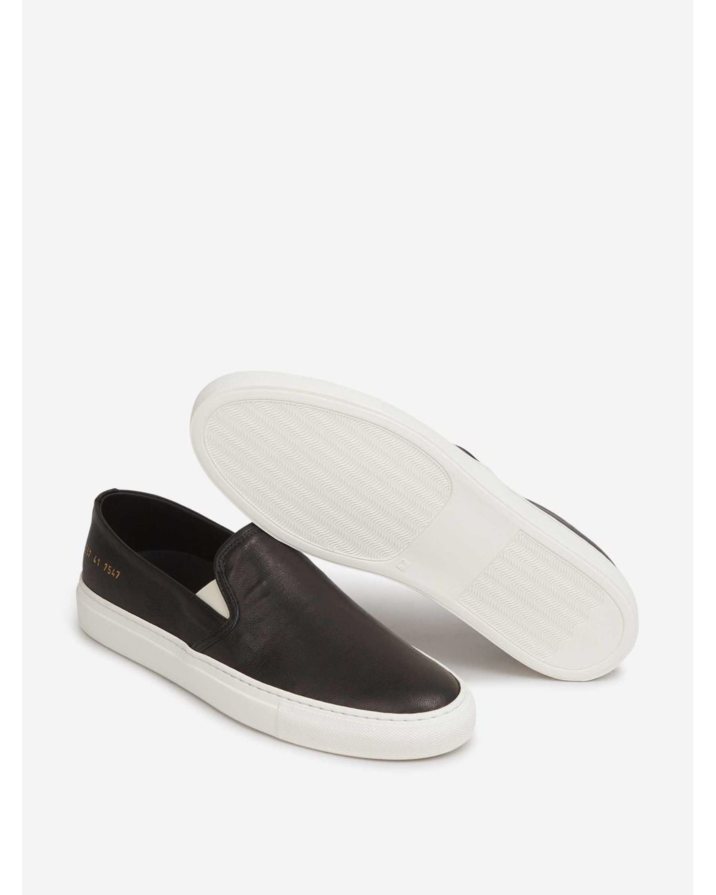 Common Projects White Slip-On Leather Sneakers for men