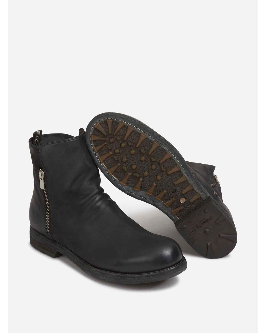 Officine Creative Black Bulla Dd 113 Boots for men