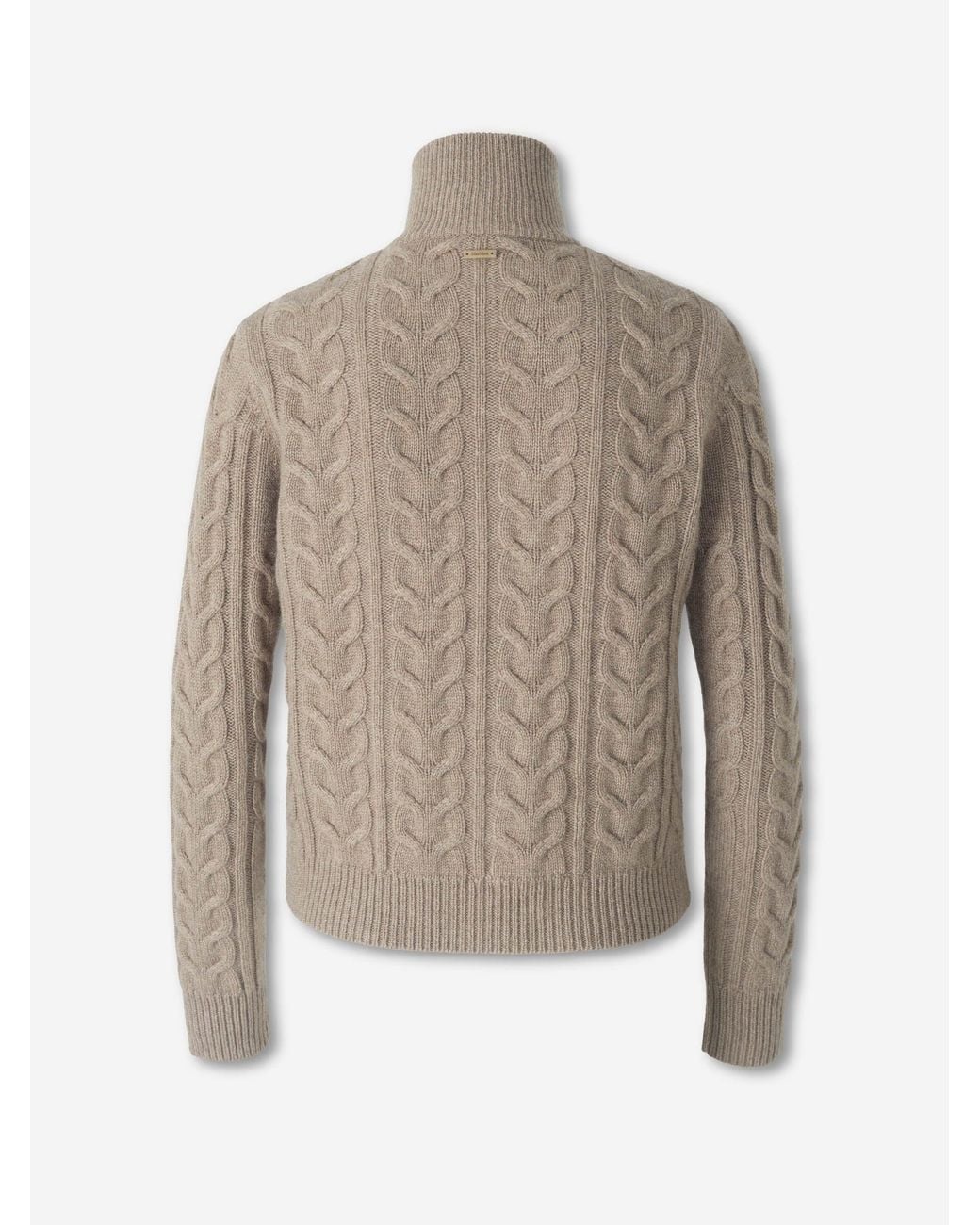 Max Mara Natural Cashmere Cable Knit Jersey