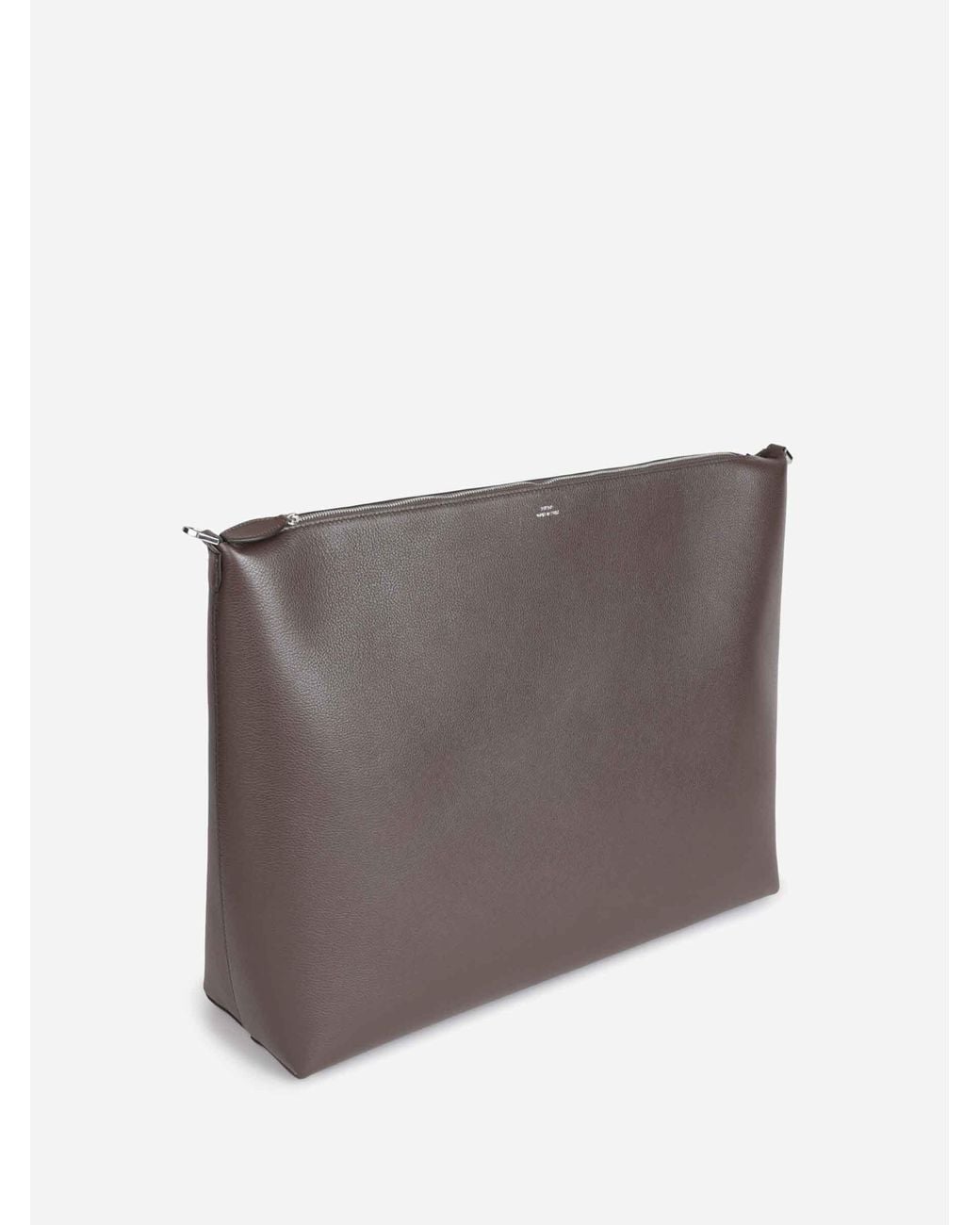Totême Gray Bevel Leather Bag