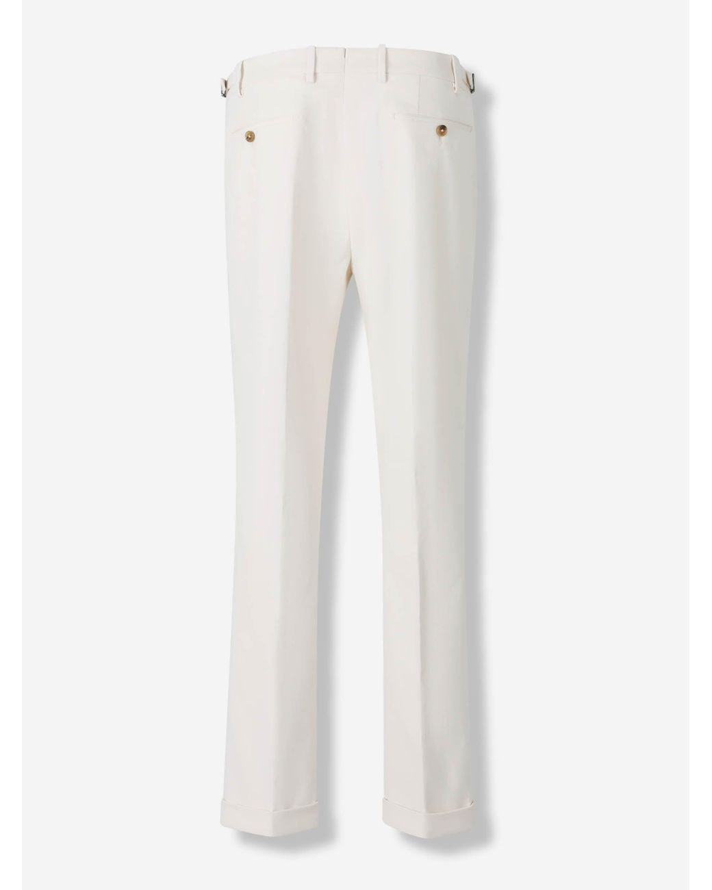 Santa Eulalia White Regular Fit Trousers for men