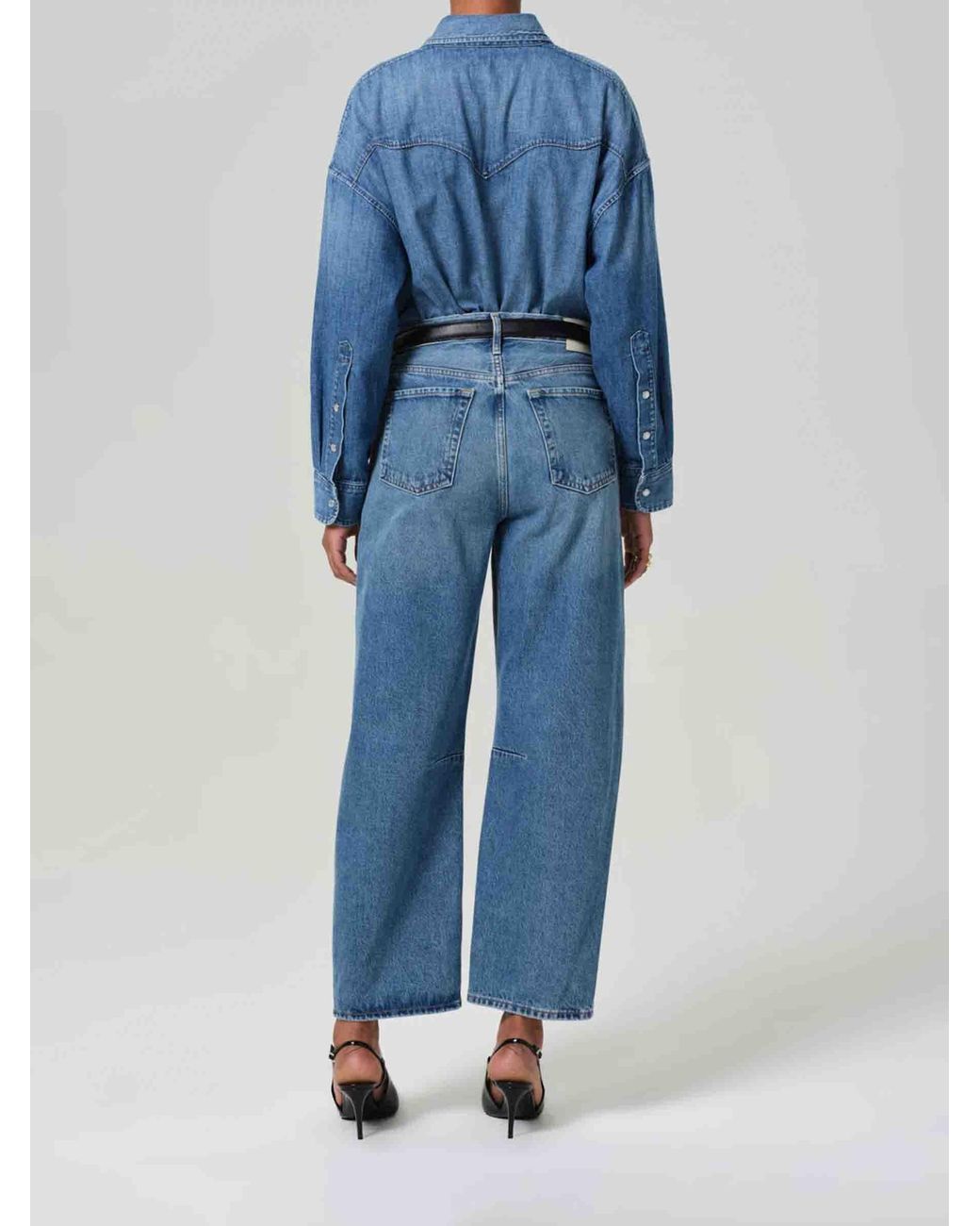 Citizens of Humanity Blue Wide Jeans Miro
