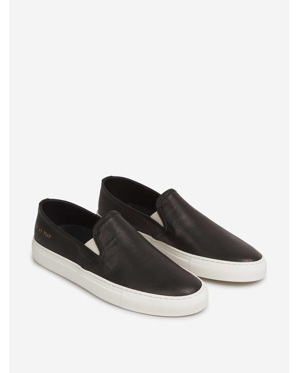 Common Projects White Slip-On Leather Sneakers for men