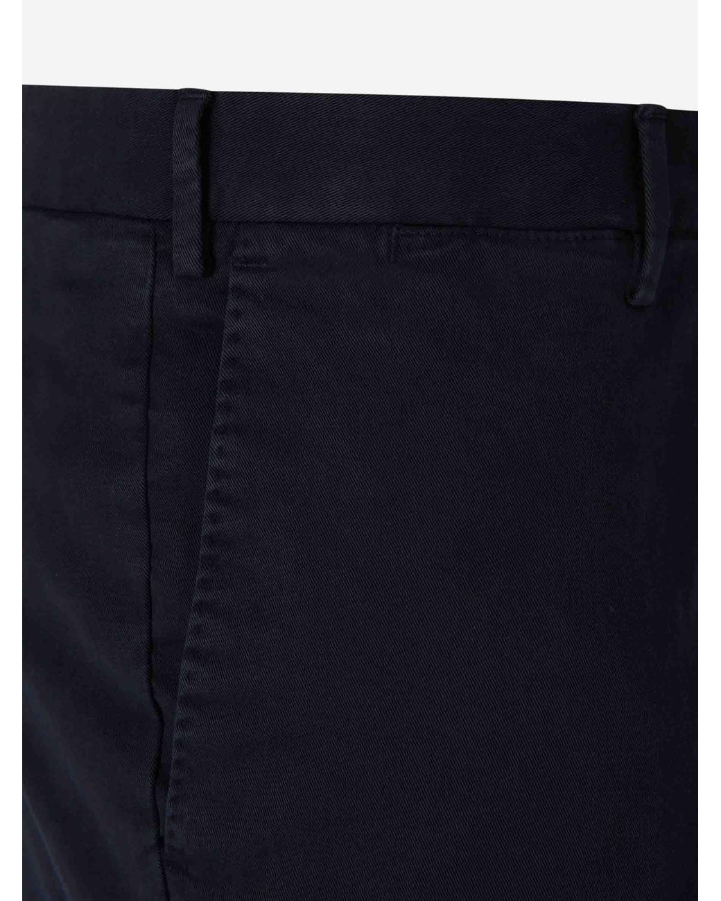 PT Torino Blue Straight Chino Trousers for men
