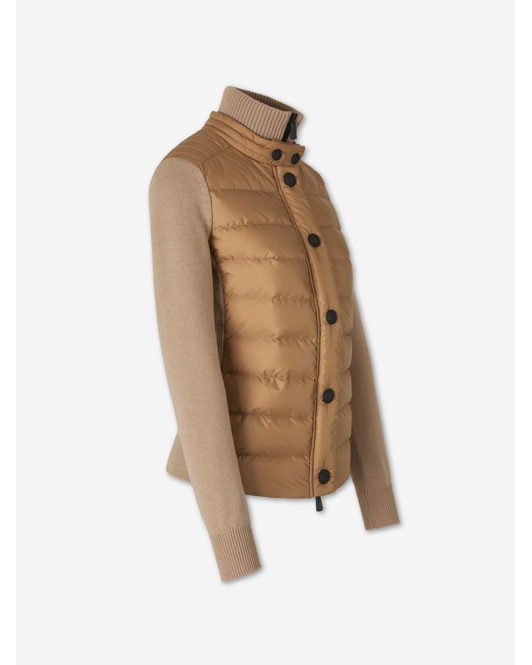 Moncler Natural Quilted Cardigan
