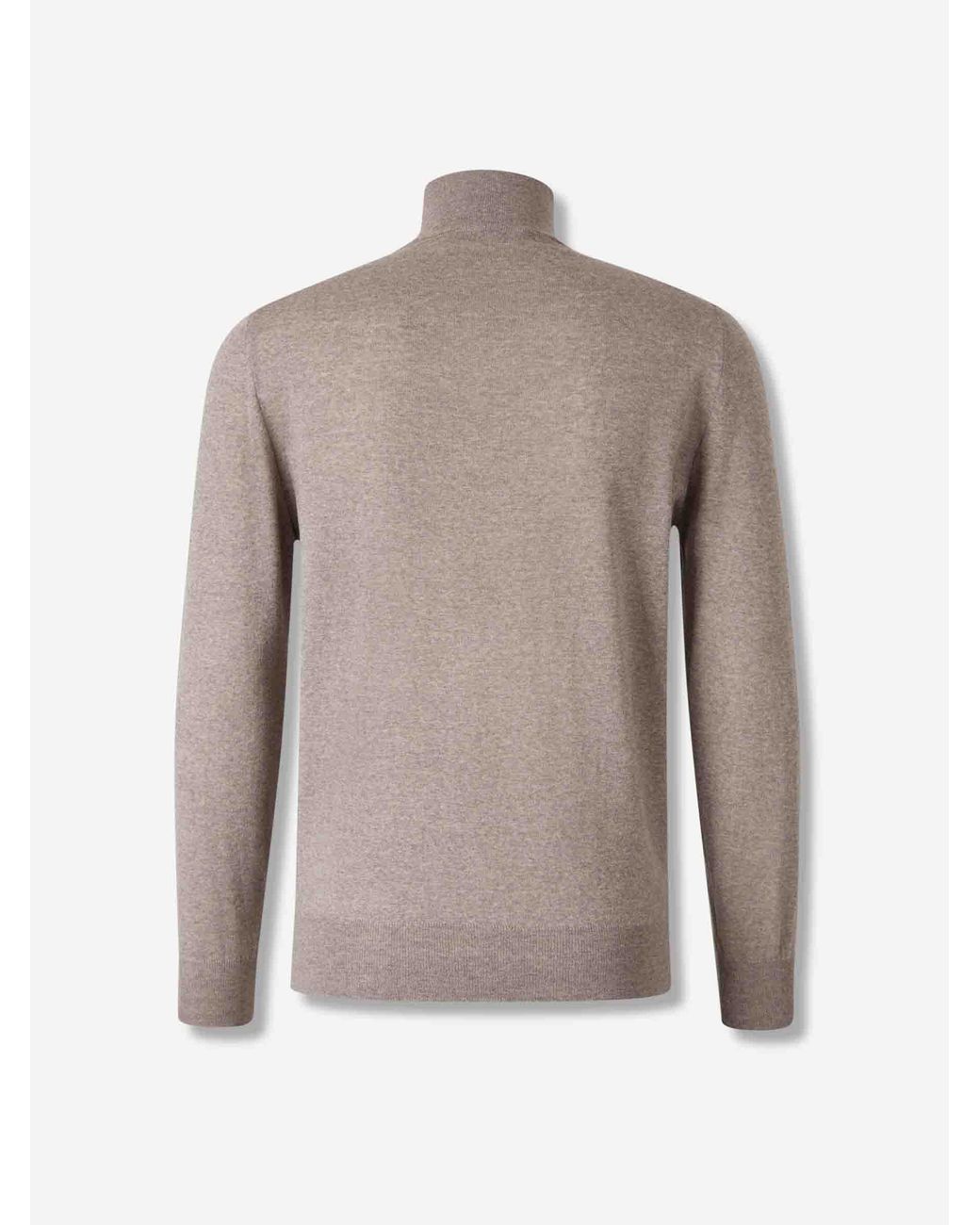 Canali Gray High Neck Sweater for men