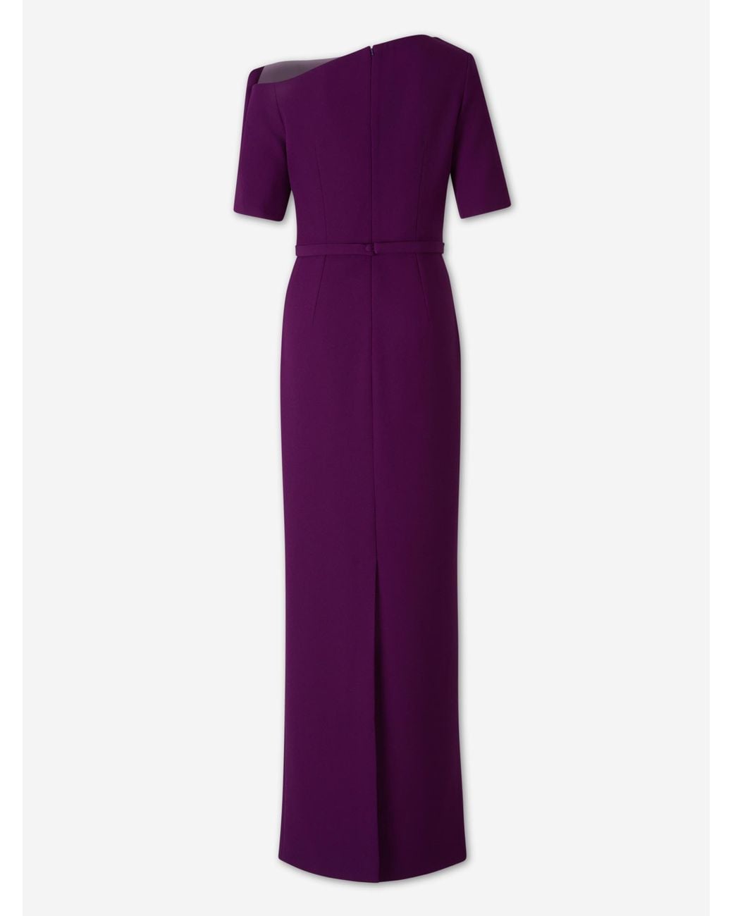 Safiyaa Purple Crepe Maxi Dress