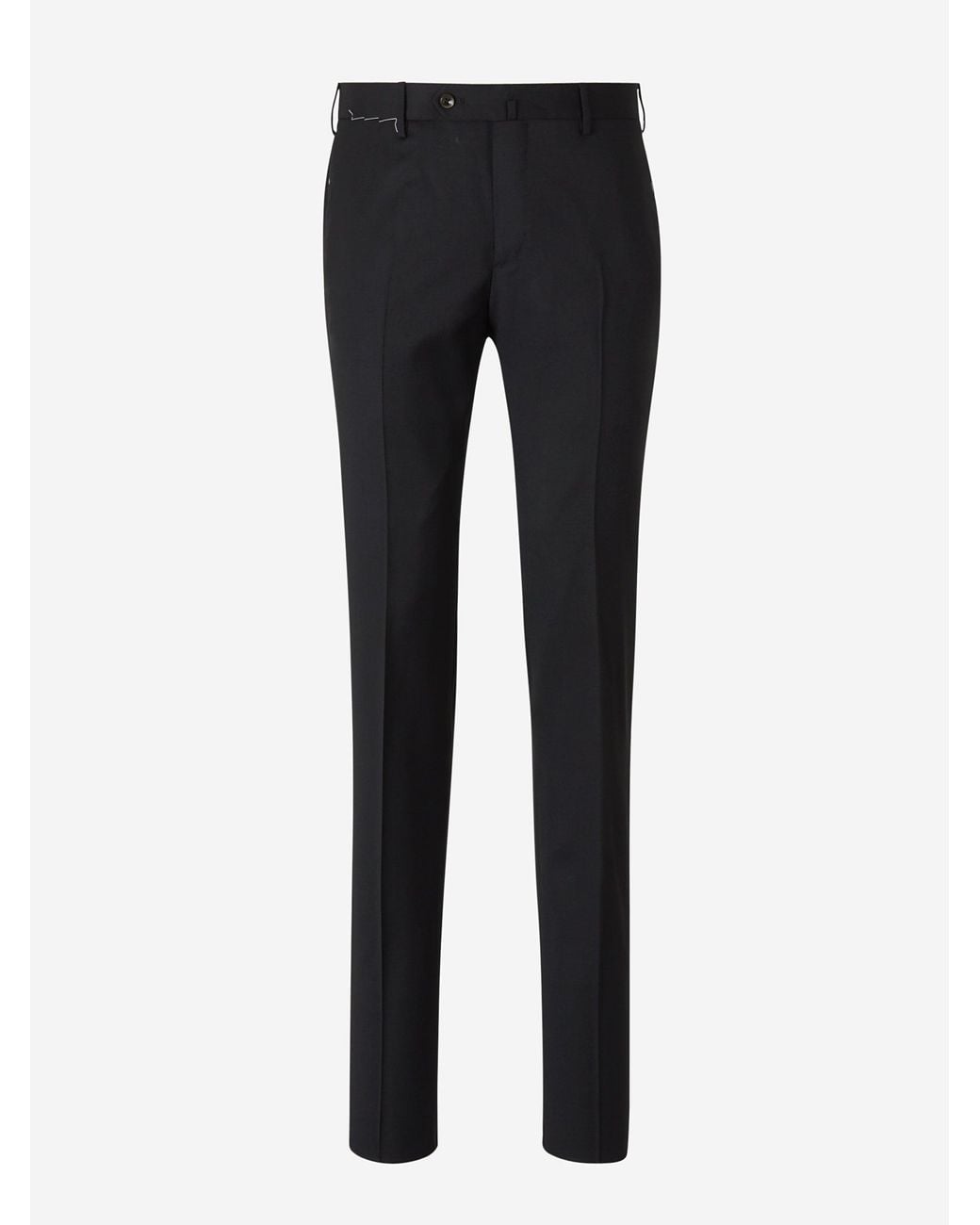 PT Torino Blue Slim Wool Pants for men