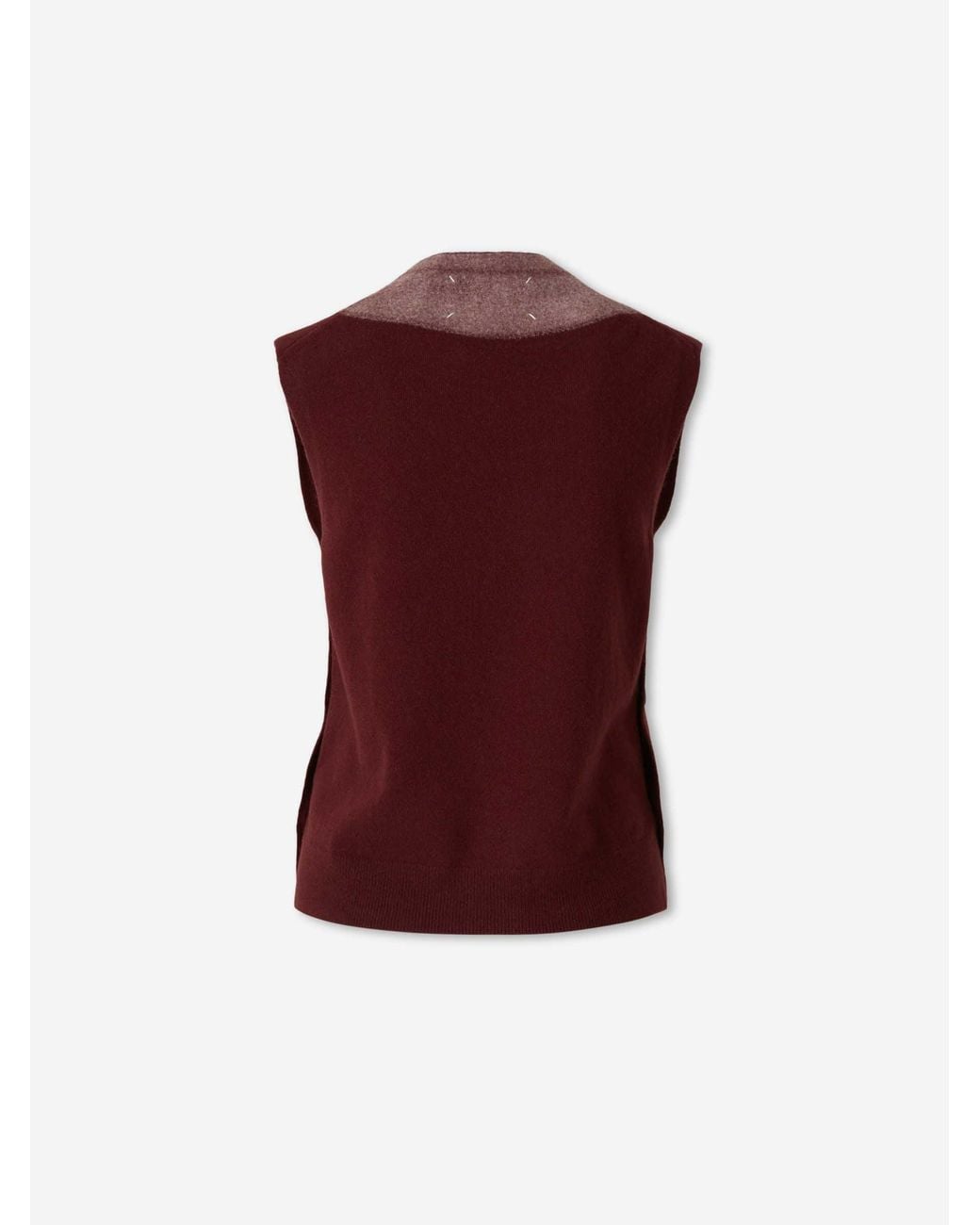Maison Margiela Red Wool Vest
