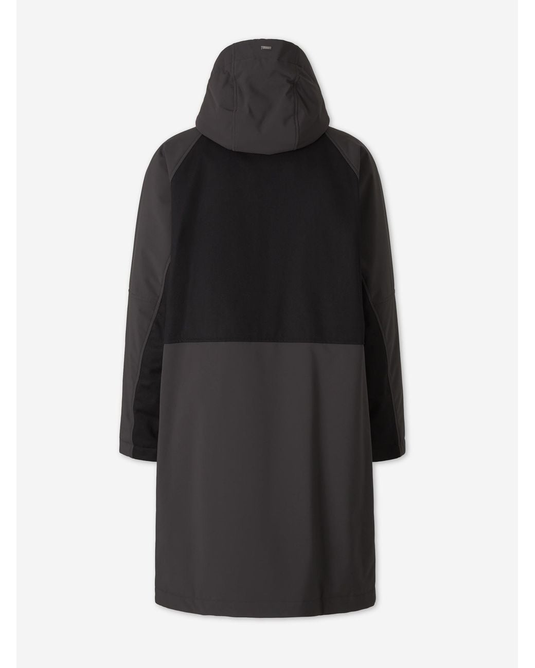 Herno Black Long Polyester Parka for men