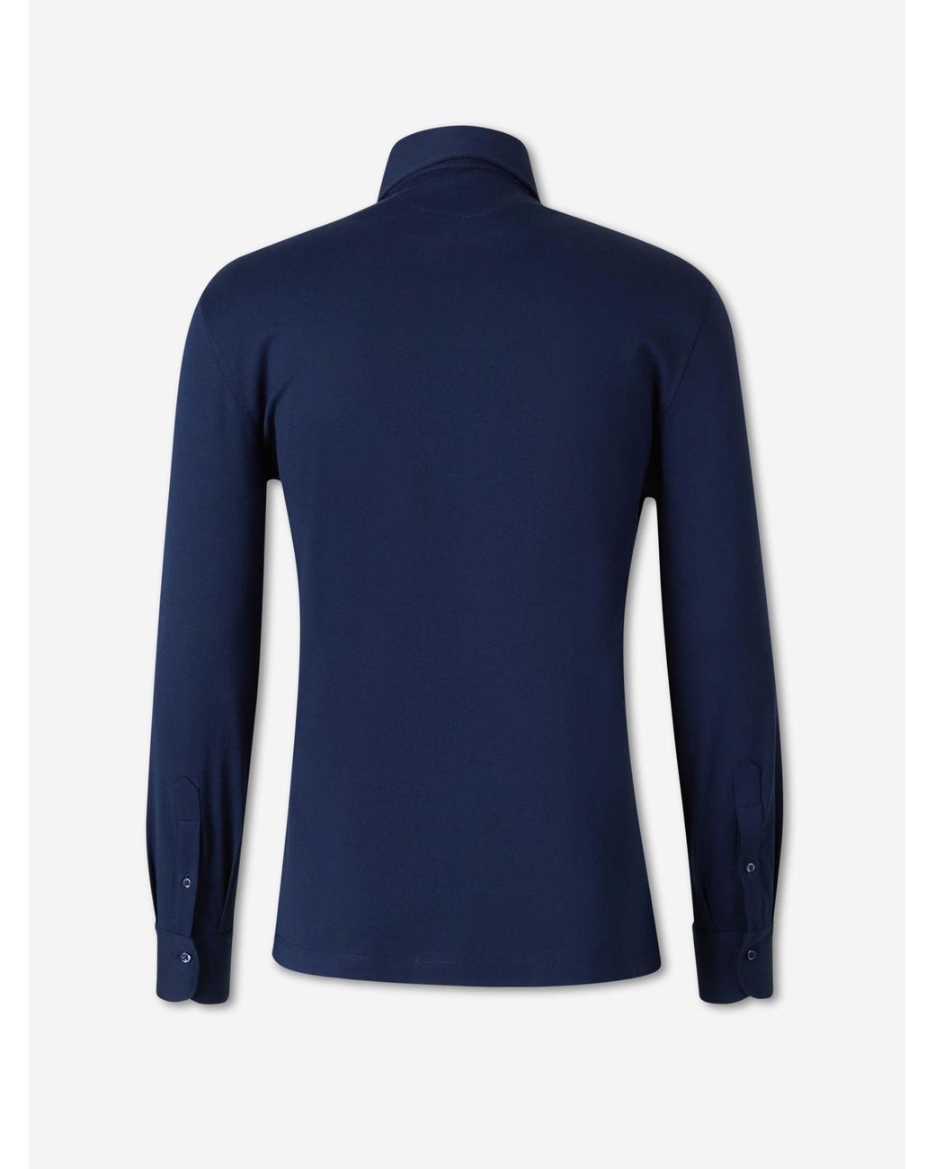 Brunello Cucinelli Blue Polo Knit Cotton for men
