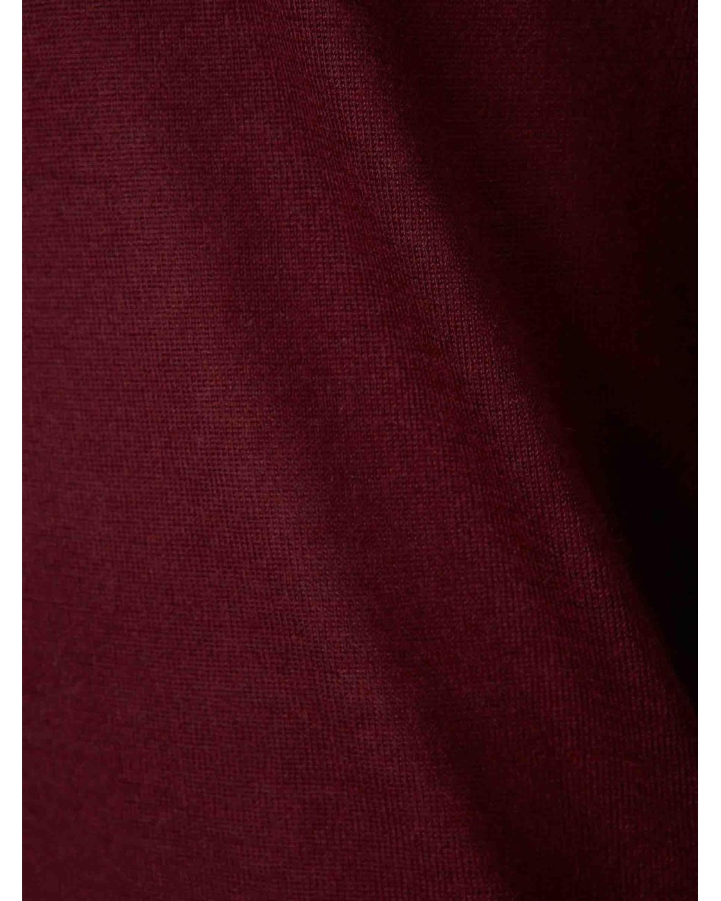 Santa Eulalia Red Thin V-Neck Sweater for men